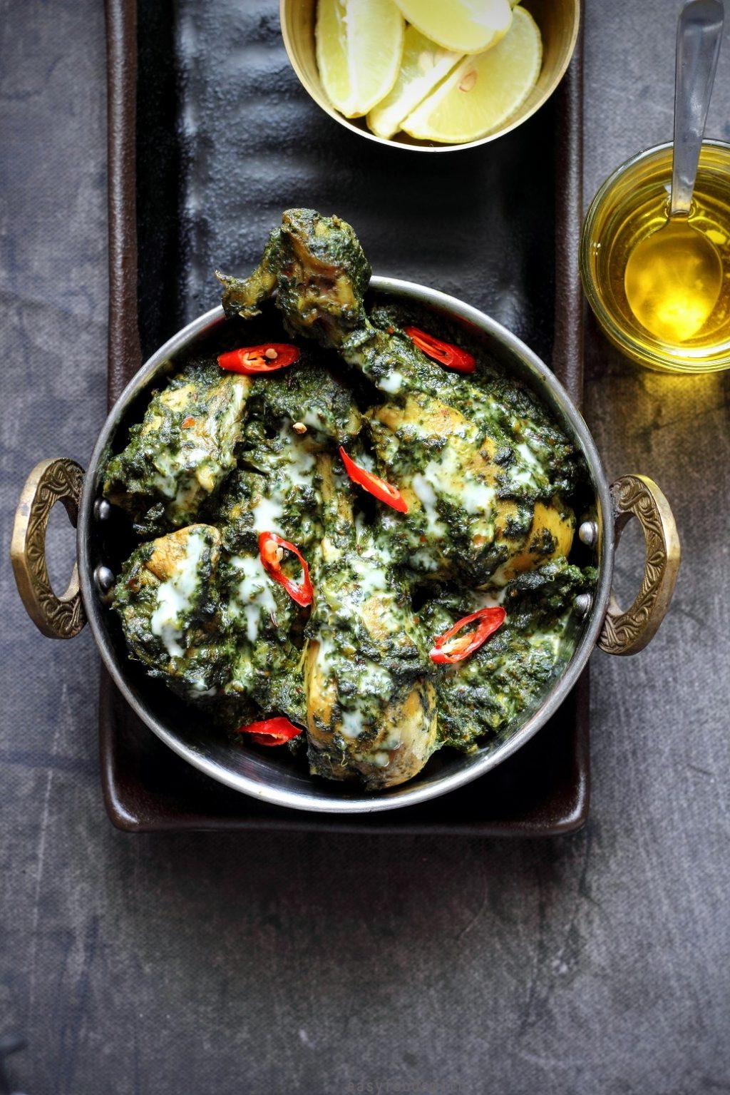 MURG SAAGWALA – मुर्ग सागवाला (Spinach Chicken Curry) – Easy Food Smith
